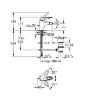 GROHE EUROSTYLE MONOMANDO BIDE